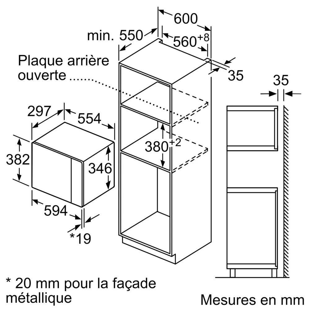 Lò vi sóng Bosch 20L BFL520MB0 Series 4