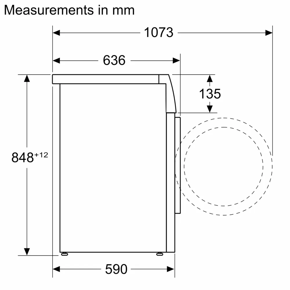 Máy giặt sấy Bosch 10/6kg WNA254U0SG Series 6