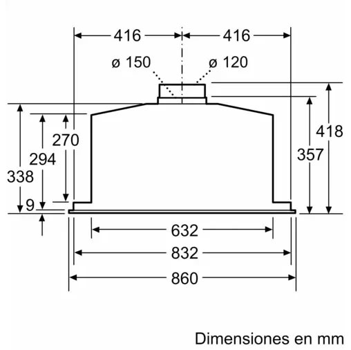 Máy hút mùi Siemens LB79585M