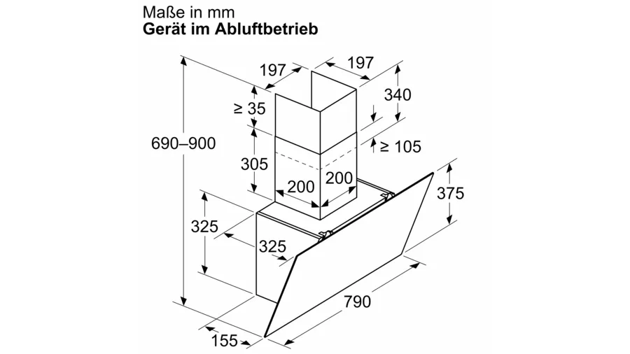 Máy hút mùi Vát Bosch DWK85DK60