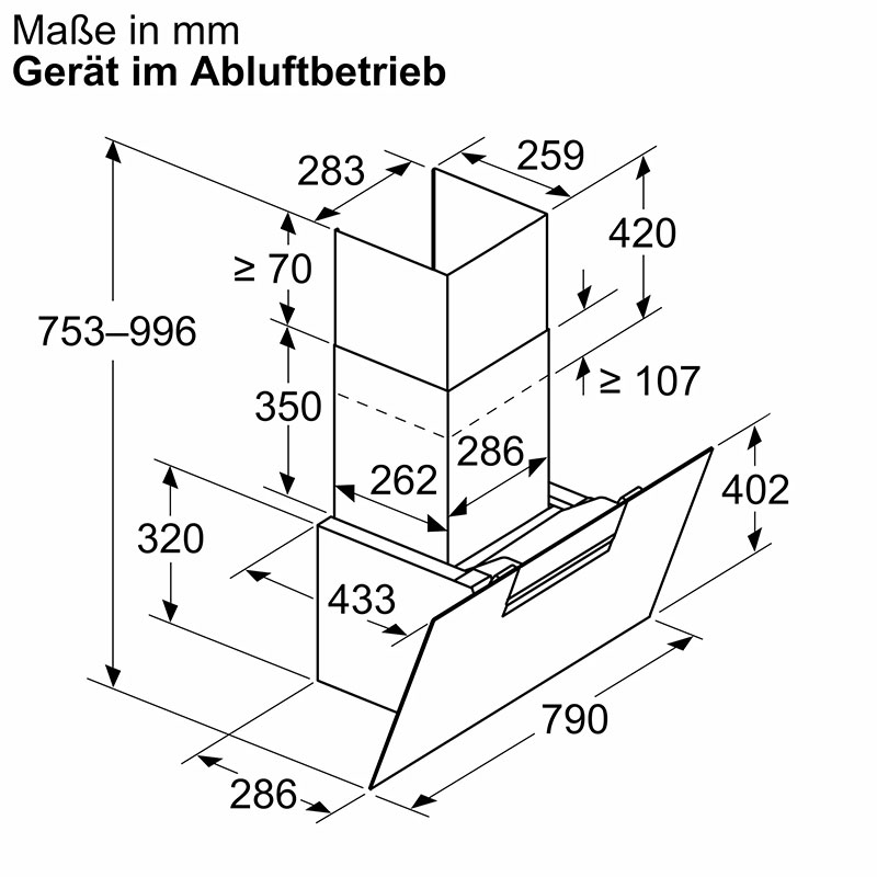 Máy hút mùi Vát Bosch DWK87FN60