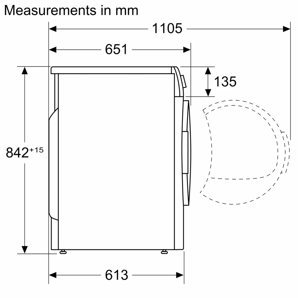Máy sấy bơm nhiệt Bosch 9kg WQB245B0SG Series 8