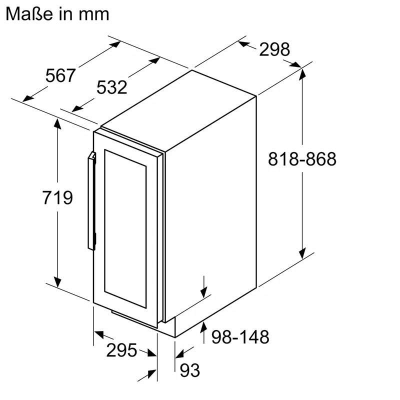 Tủ rượu Siemens KU20WVHF0