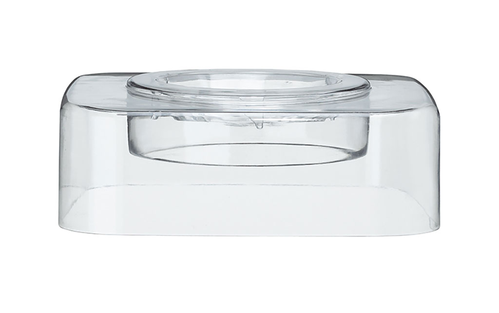 Nắp trong suốt máy làm kem Cuisinart ICE-30BCHK giúp quan sát quá trình làm kem