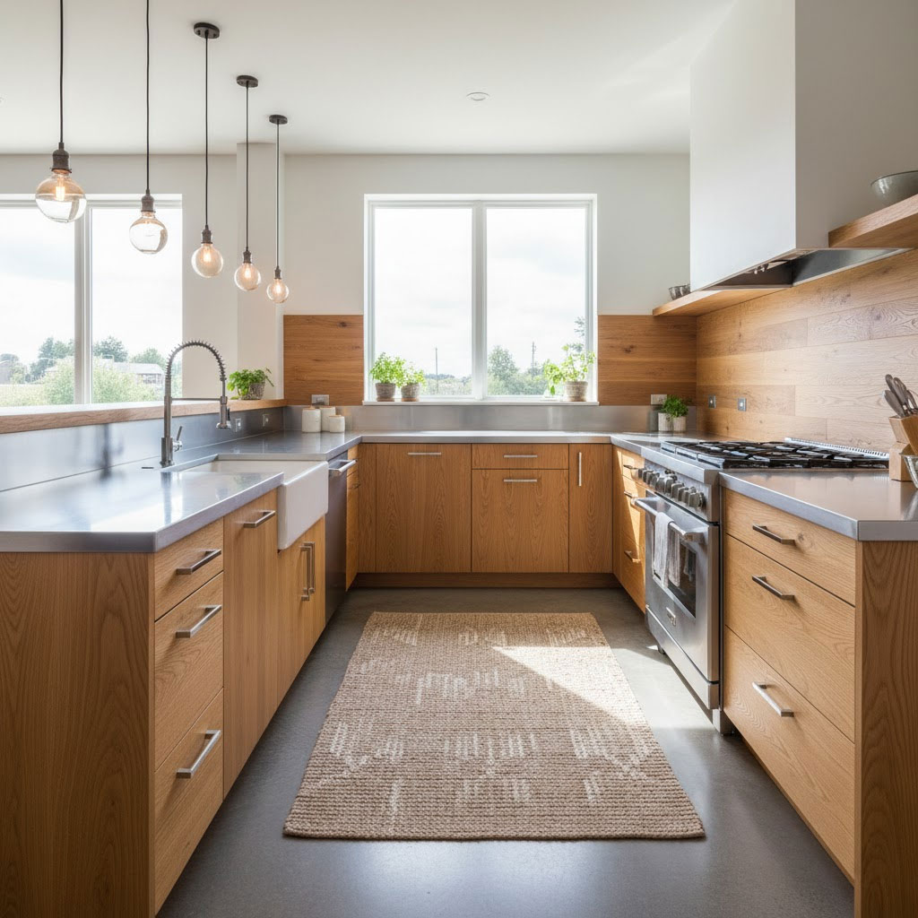 Căn bếp phong cách Scandinavian hiện đại và sang trọng