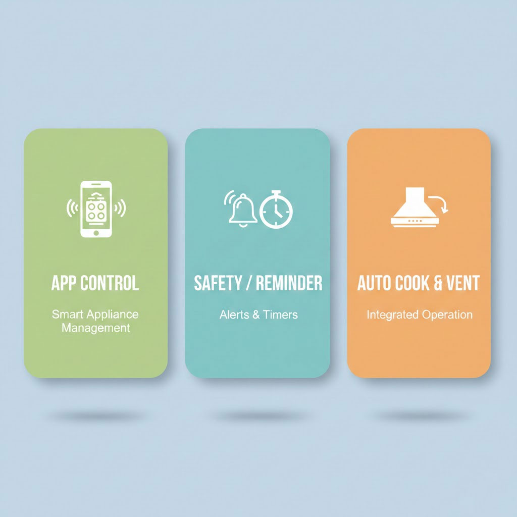 Điều khiển bếp dễ dàng cùng với hệ thống Smart Home