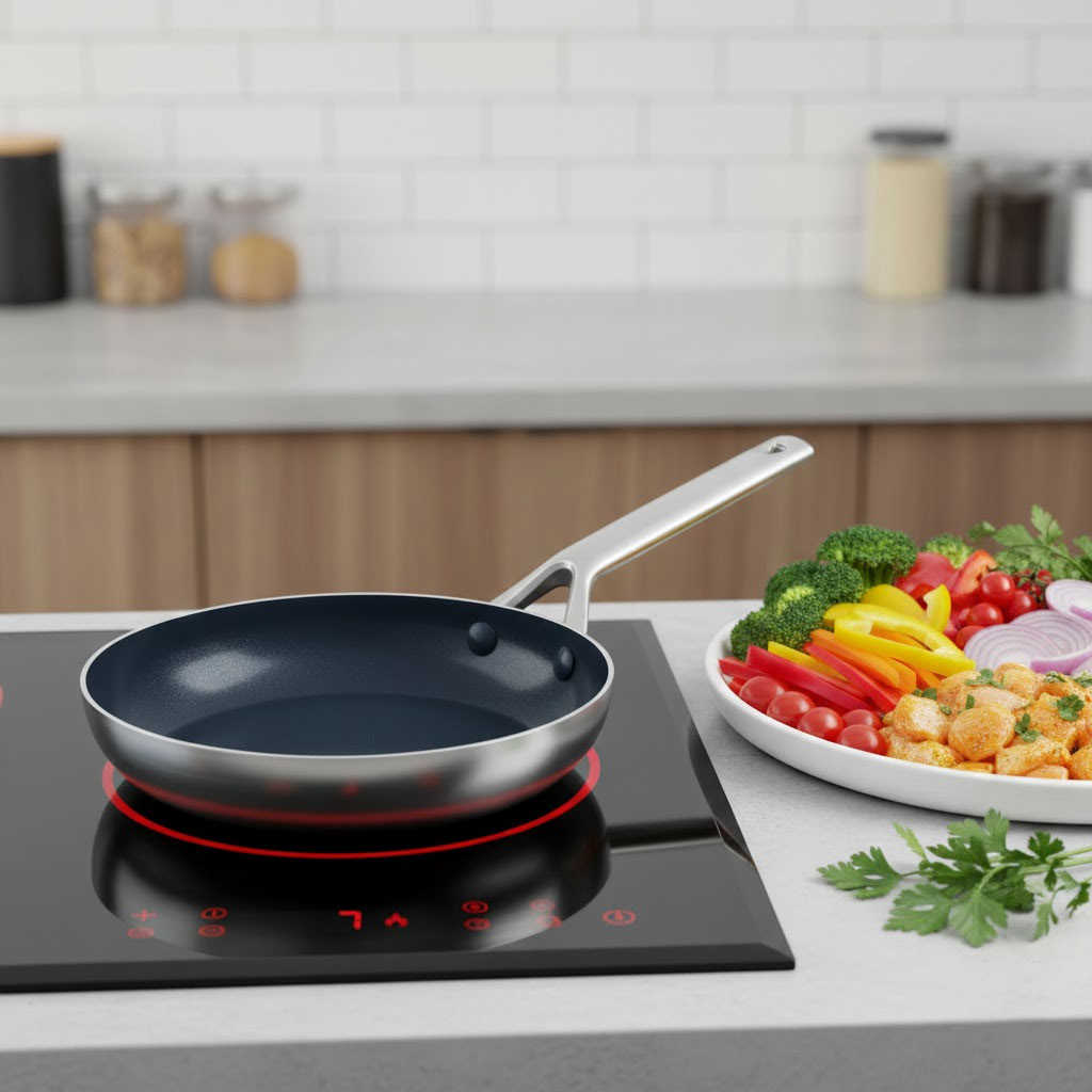 Chảo dùng trên bếp từ phù hợp nhịp nấu mùa tất niên Chảo dùng trên bếp từ phù hợp nhịp nấu mùa tất niên