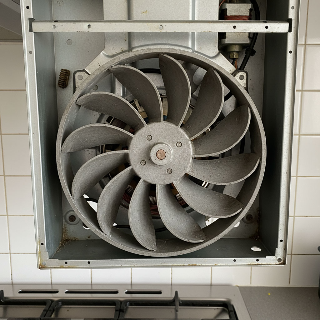 cánh quạt máy hút mùi khi tháo vỏ máy cánh quạt máy hút mùi khi tháo vỏ máy