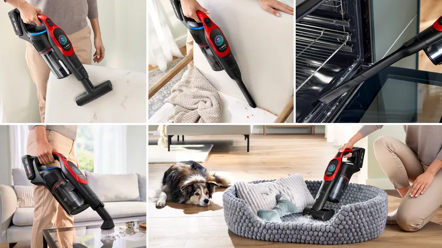 Máy hút bụi Bosch Unlimited 10 ProAnimal với thiết kế công thái học, dễ cầm nắm và sử dụng