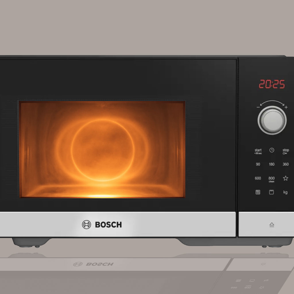 Lò vi sóng Bosch FEL053MS1M làm nóng nhanh hơn với tính năng QuickStart Lò vi sóng Bosch FEL053MS1M làm nóng nhanh hơn với tính năng QuickStart