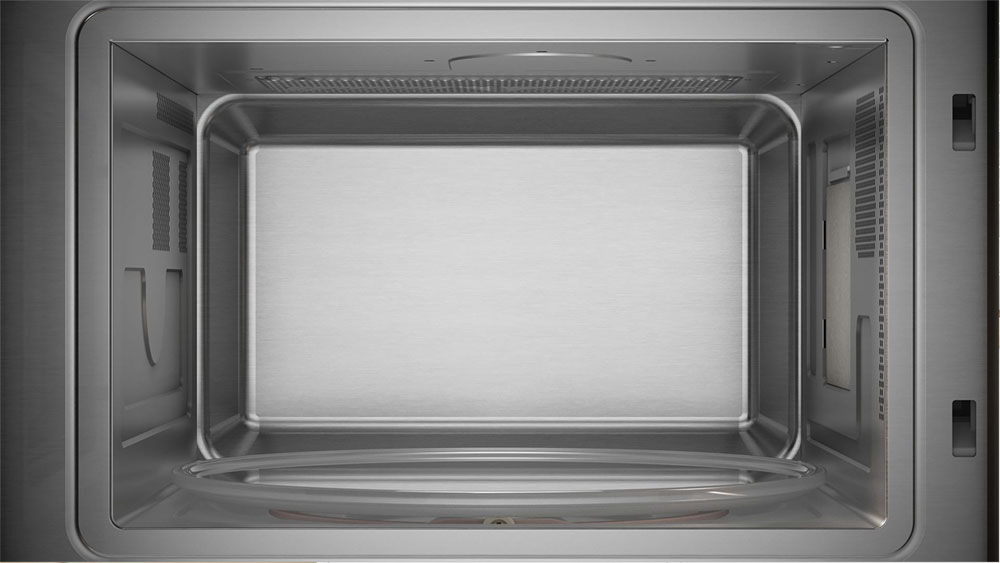 Lò vi sóng Bosch BEL524MB2 có khoang lò làm bằng thép không gỉ nhẵn bóng Lò vi sóng Bosch BEL524MB2 có khoang lò làm bằng thép không gỉ nhẵn bóng