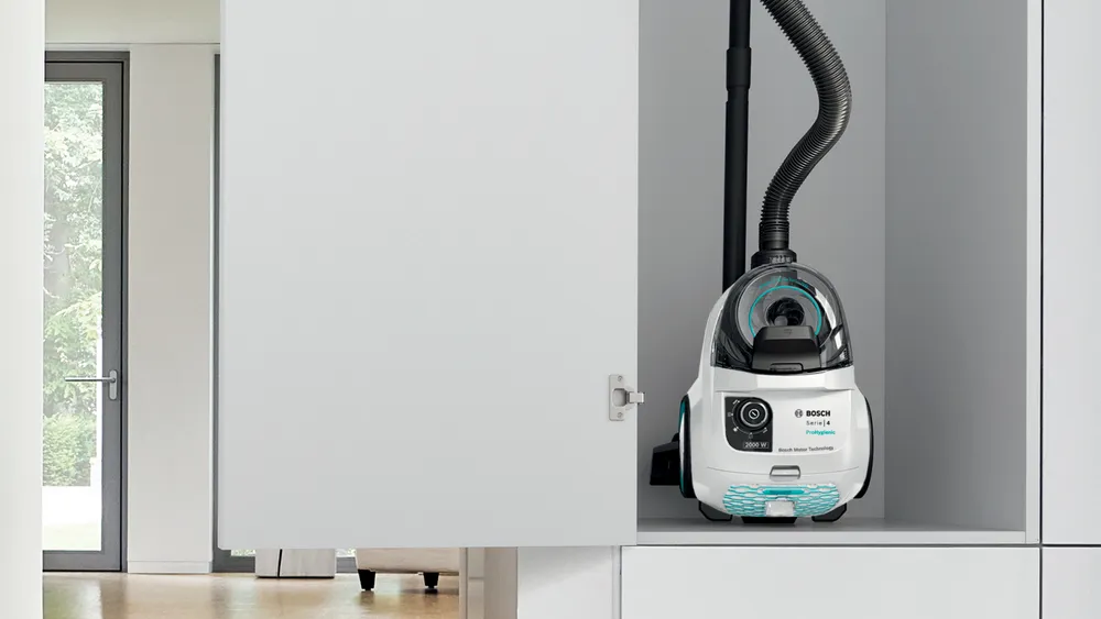 Máy hút bụi Bosch BGS21WHYG Serie 4 màu trắng hiện đại, sang trọng
