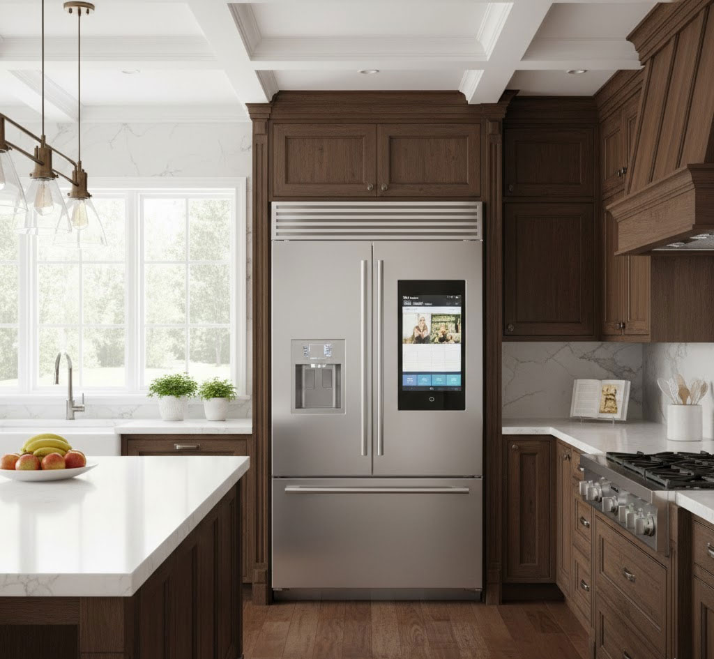 Tủ lạnh kiểu multi door trong không gian bếp hiện đại