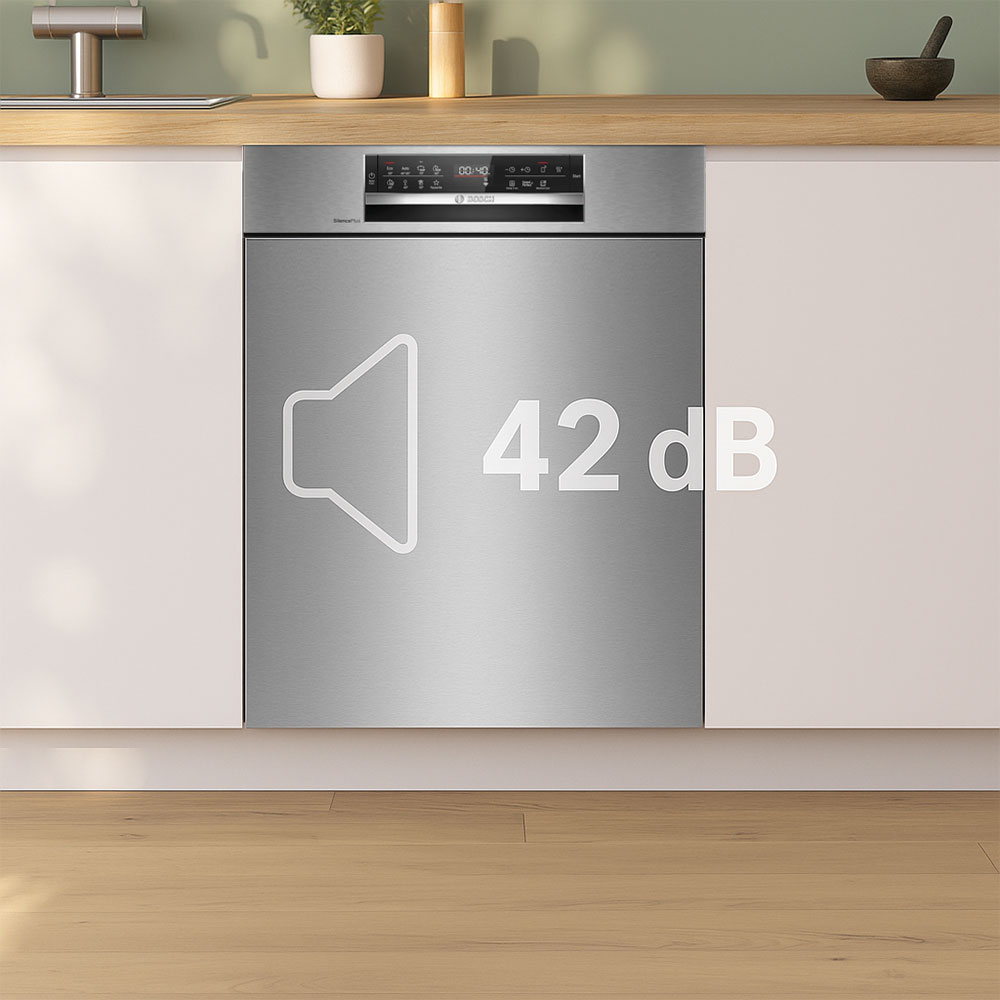 Máy rửa chén Bosch vận hành êm ái chỉ 42 dB Máy rửa chén Bosch vận hành êm ái chỉ 42 dB