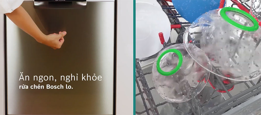 Dùng bữa xong xuôi đã có máy rửa chén Bosch Dùng bữa xong xuôi đã có máy rửa chén Bosch