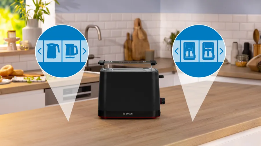Máy nướng bánh mì Bosch TAT3M123 công suất 950W nướng vàng đều