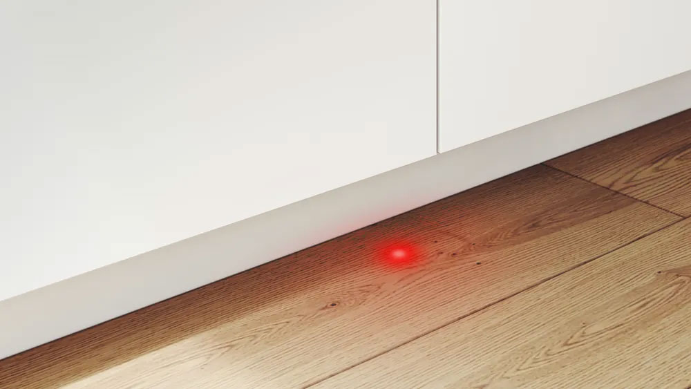 Đèn LED đỏ dưới sàn báo hiệu trạng thái hoạt động Đèn LED đỏ dưới sàn báo hiệu trạng thái hoạt động