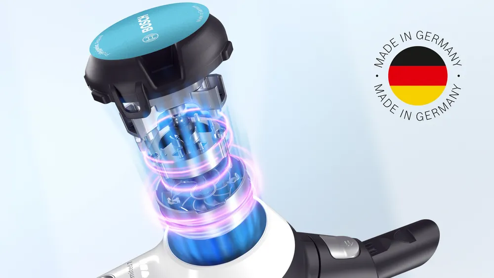 Động cơ TurboSpin 66.000 vòng/phút trên máy hút bụi Bosch
