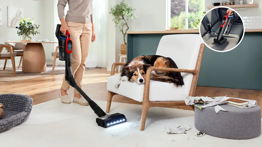 Công nghệ MicroClean của Bosch giúp làm sạch lông thú cưng hiệu quả chỉ trong vài giây
