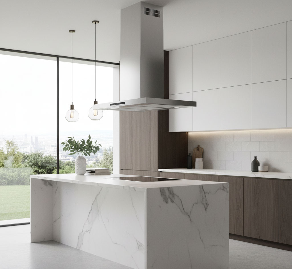 máy hút mùi inox trong bếp sang trọng yên tĩnh máy hút mùi inox trong bếp sang trọng yên tĩnh