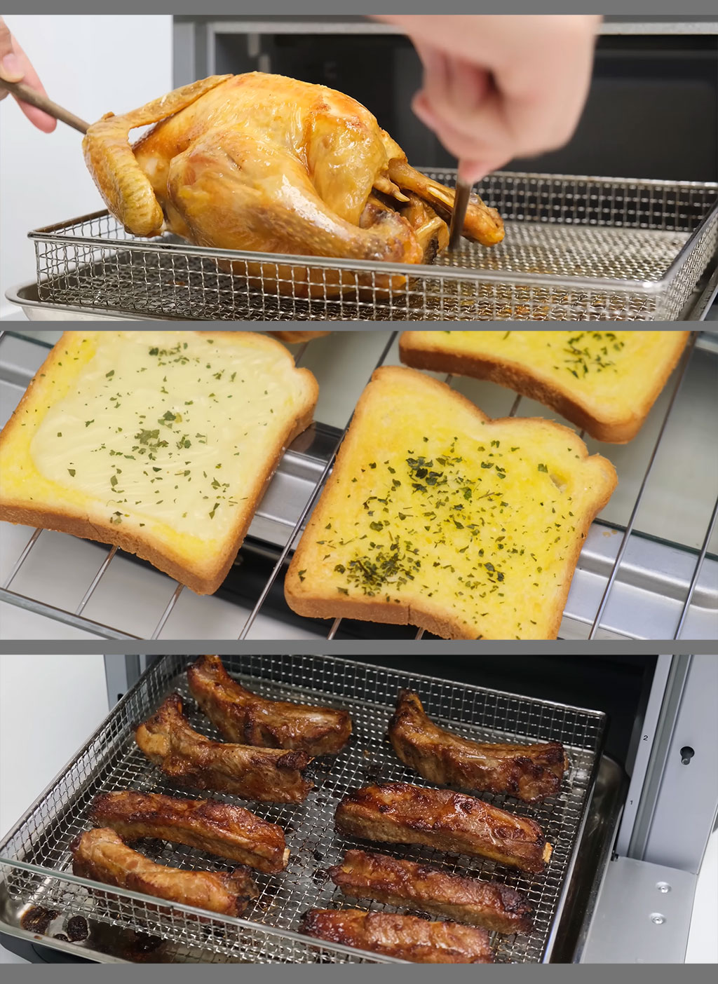 Các món ăn ngon được chế biến bằng lò Cuisinart TOA-65HK Các món ăn ngon được chế biến bằng lò Cuisinart TOA-65HK