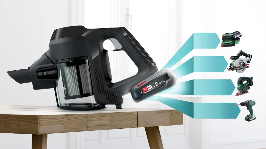 Pin 18V đa thương hiệu lớn nhất từ Bosch tương thích với nhiều dụng cụ và thiết bị điện khác.