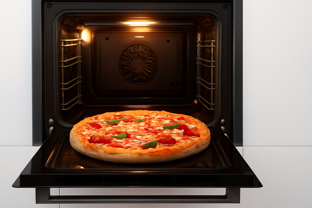 Chế độ nướng pizza nhanh của lò nướng Bosch 66L HBF512BB1H Chế độ nướng pizza nhanh của lò nướng Bosch 66L HBF512BB1H