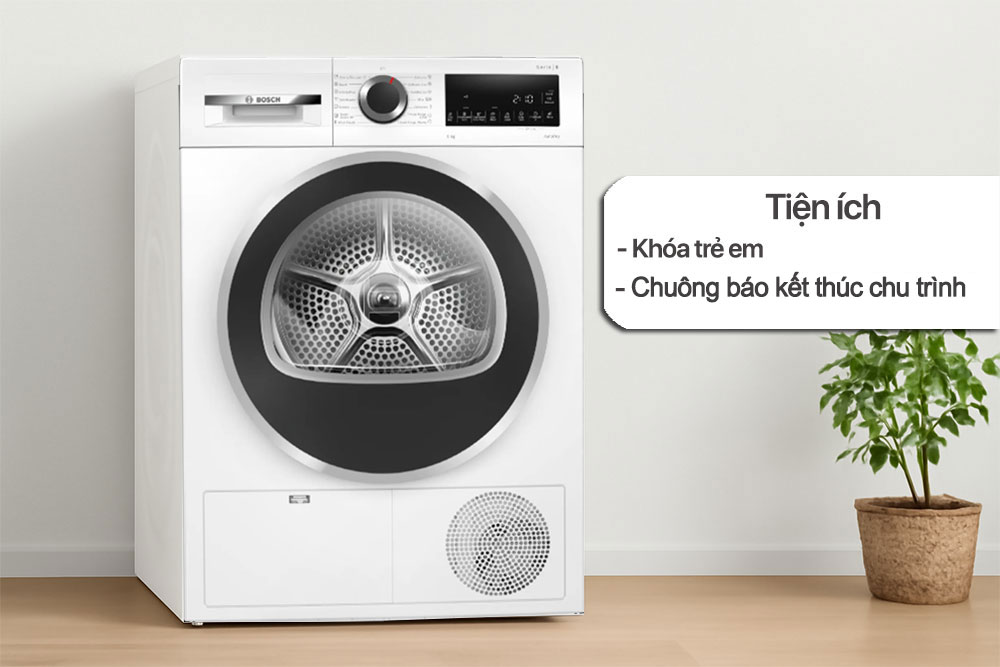 Máy sấy Bosch WPG24100MY được trang bị nhiều tiện ích nổi bật