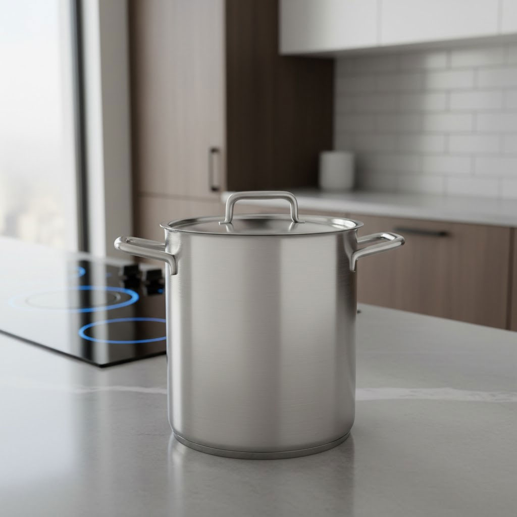 nồi inox 304 cao cấp sáng bạc mờ nồi inox 304 cao cấp sáng bạc mờ