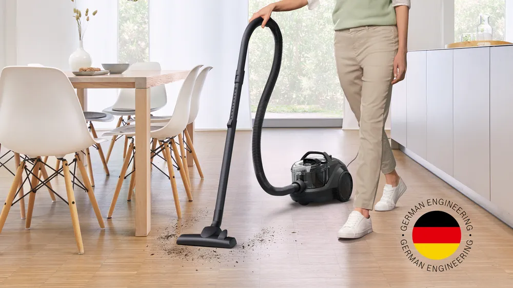 Tay cầm máy hút bụi Bosch BGS21WX100 chống trượt, dễ cầm nắm