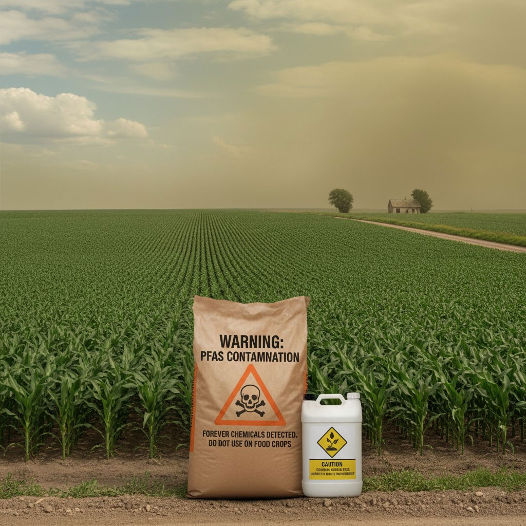 Cánh đồng nông nghiệp cảnh báo ô nhiễm PFAS trong phân bón Cánh đồng nông nghiệp cảnh báo ô nhiễm PFAS trong phân bón
