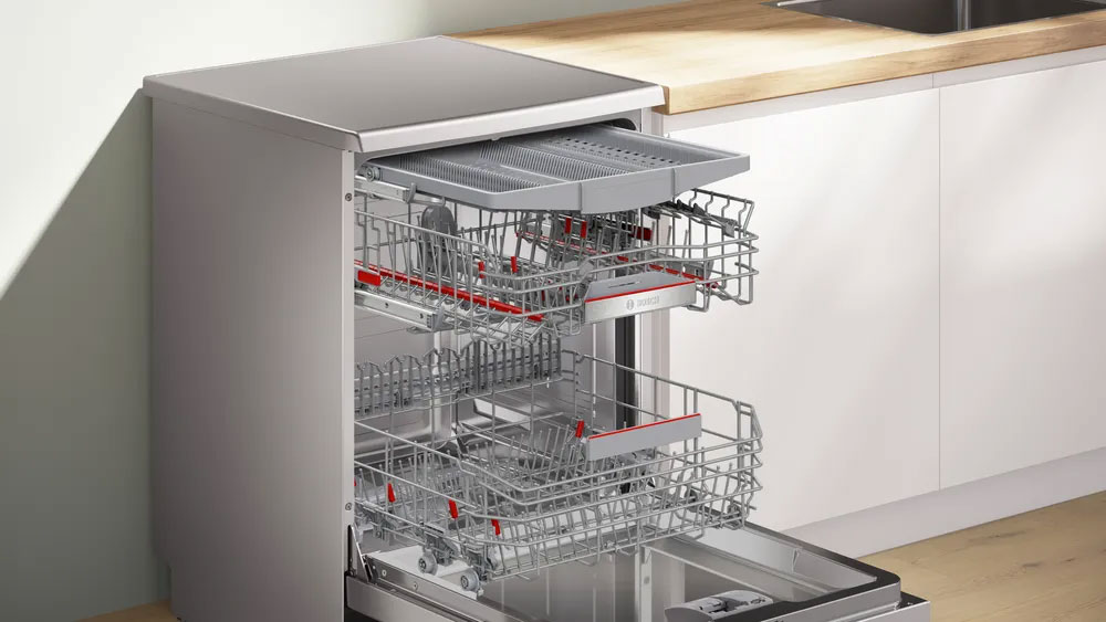 Máy rửa chén Bosch chứa 13 bộ chén đĩa phù hợp gia đình Việt Máy rửa chén Bosch chứa 13 bộ chén đĩa phù hợp gia đình Việt