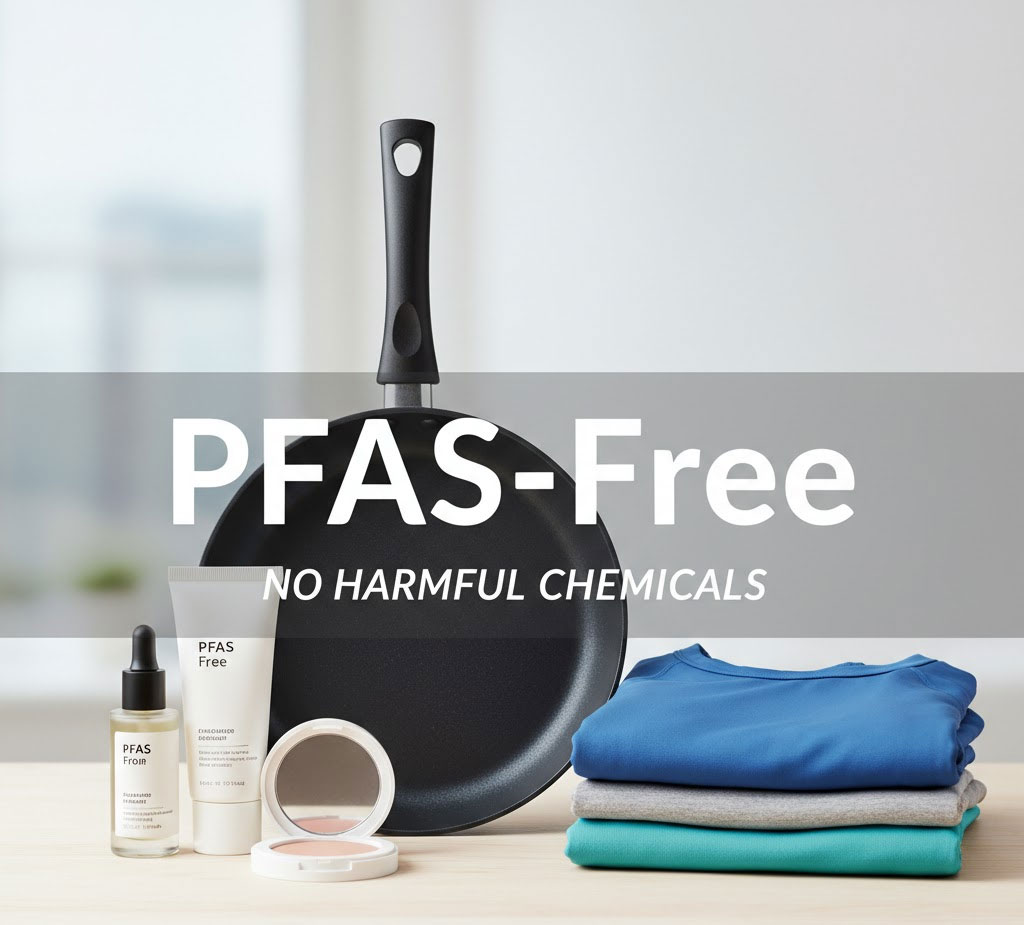 Sản phẩm tiêu dùng không chứa PFAS như mỹ phẩm và đồ gia dụng Sản phẩm tiêu dùng không chứa PFAS như mỹ phẩm và đồ gia dụng