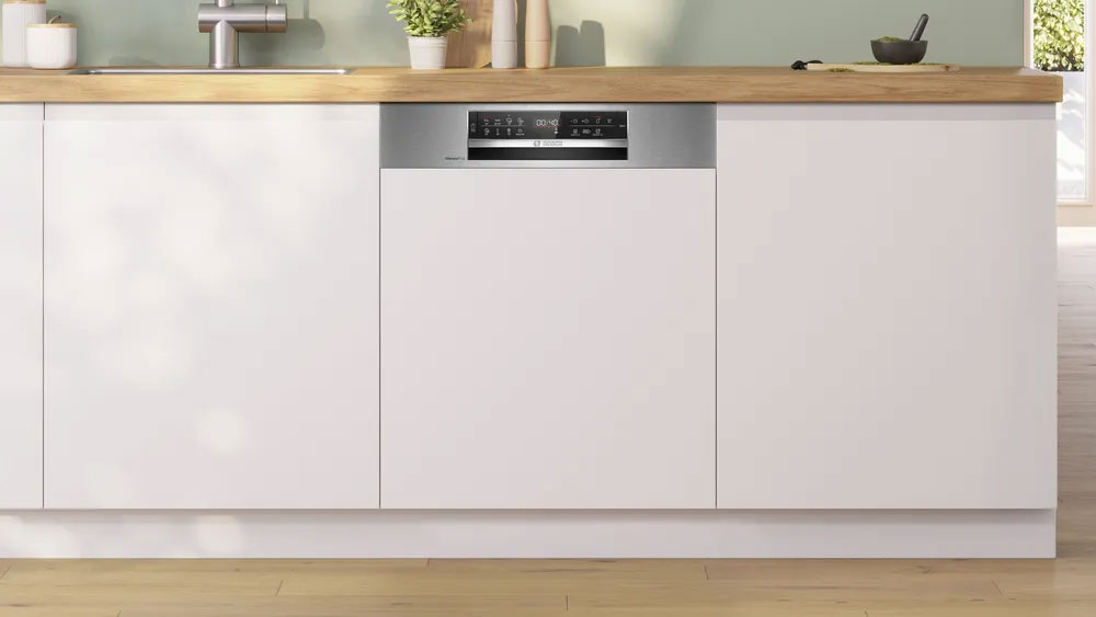 Máy rửa chén Bosch SMI6ECS10E với thiết kế bán âm sang trọng Máy rửa chén Bosch SMI6ECS10E với thiết kế bán âm sang trọng