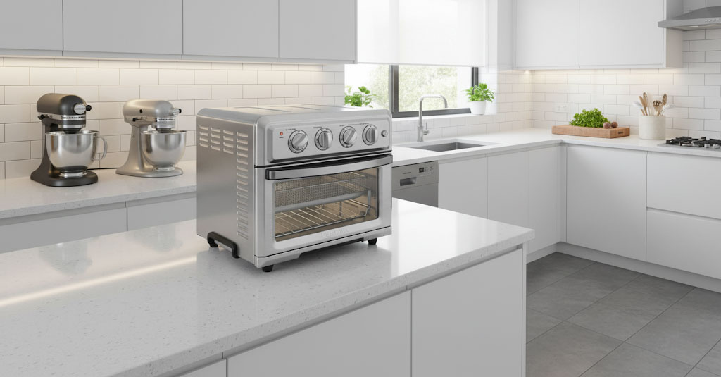 Thiết kế lò chiên không dầu đa năng Cuisinart TOA-60HK bằng inox cao cấp