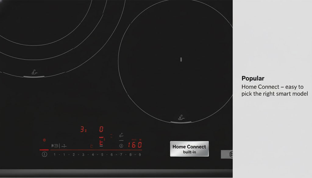Bếp từ Bosch Serie 6 dễ dàng chọn model có tính năng Home Connect