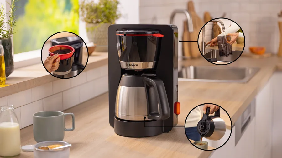 nhựa không chứa BPA của máy pha cà phê Bosch TKA6M273