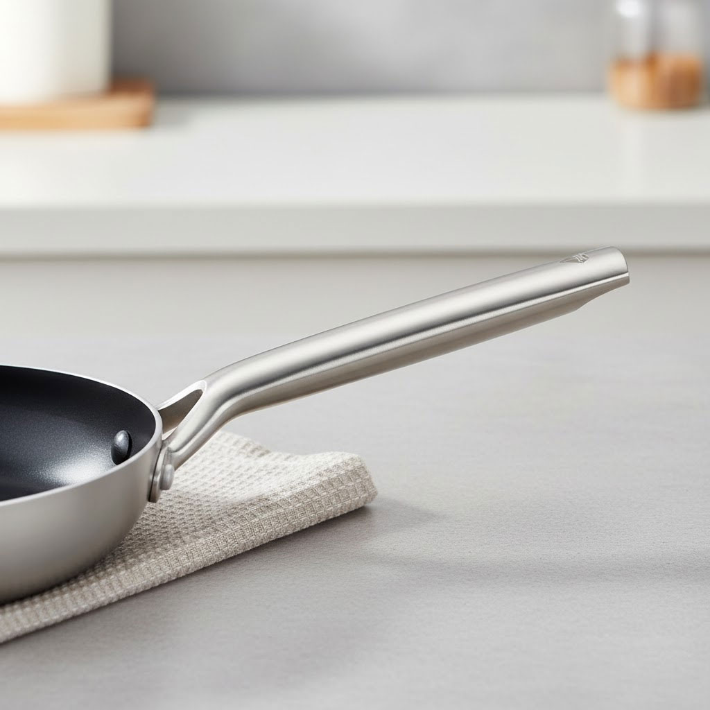 Tay cầm inox chắc chắn tạo trải nghiệm nấu nướng sang trọng Tay cầm inox chắc chắn tạo trải nghiệm nấu nướng sang trọng