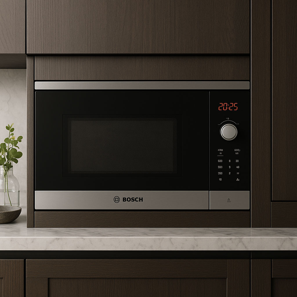 Lò vi sóng Bosch FEL053MS1M có thiết kế nhỏ gọn, phù hợp với mọi không gian nội thất Lò vi sóng Bosch FEL053MS1M có thiết kế nhỏ gọn, phù hợp với mọi không gian nội thất
