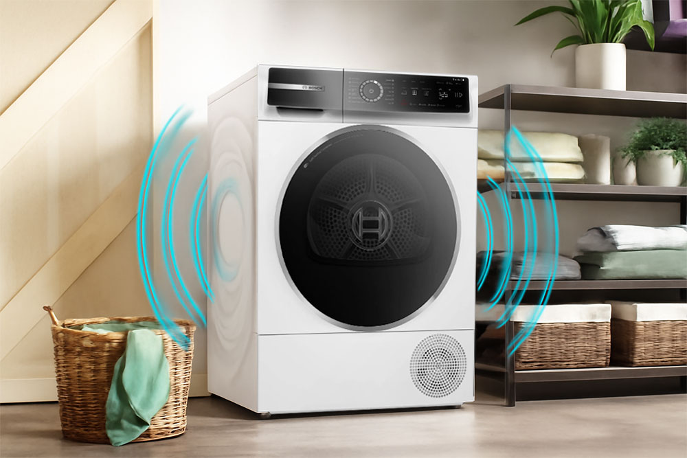 Máy sấy Bosch chống rung AntiVibration, giảm ồn 61dB