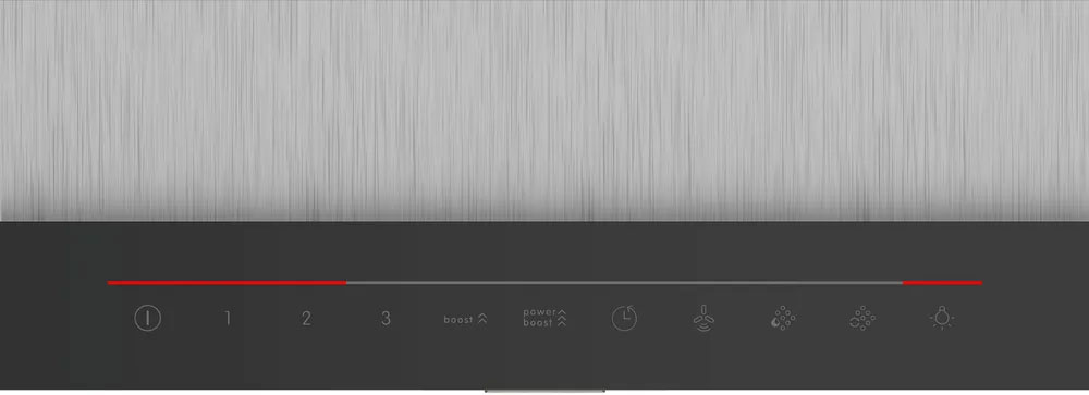 Máy hút mùi Bosch DWB98JQ50B trang bị bảng điều khiển cảm ứng hiện đại Máy hút mùi Bosch DWB98JQ50B trang bị bảng điều khiển cảm ứng hiện đại