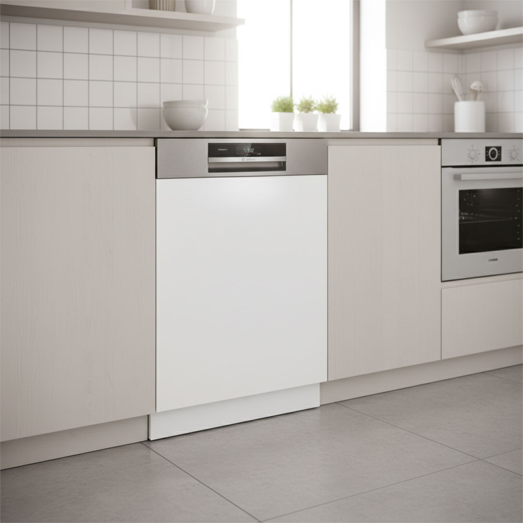 Máy rửa bát âm tủ cao cấp trong căn bếp hiện đại Máy rửa bát âm tủ cao cấp trong căn bếp hiện đại