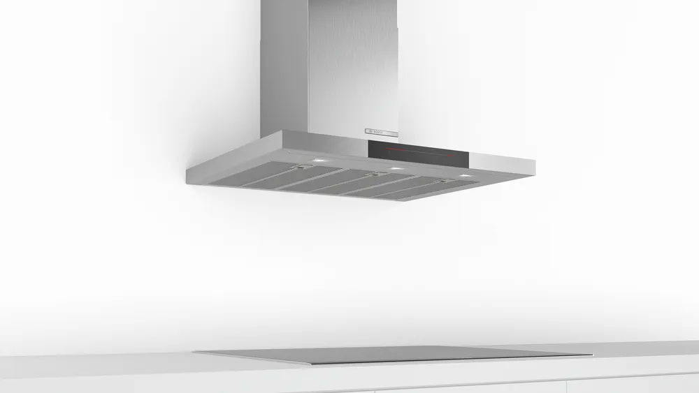 Máy hút mùi Bosch DWB98JQ50B thiết kế âm tường, vật liệu thép không gỉ và chống bám vân tay