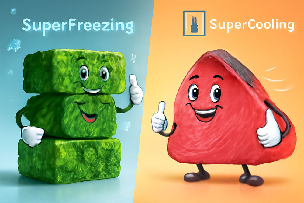 Super Cooling và Super Freezing giúp làm lạnh nhanh chóng Super Cooling và Super Freezing giúp làm lạnh nhanh chóng