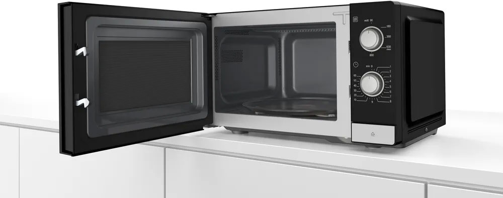 Lò vi sóng Bosch 20L FFL020MS2B Series 2 với thiết kế màu đen sang trọng