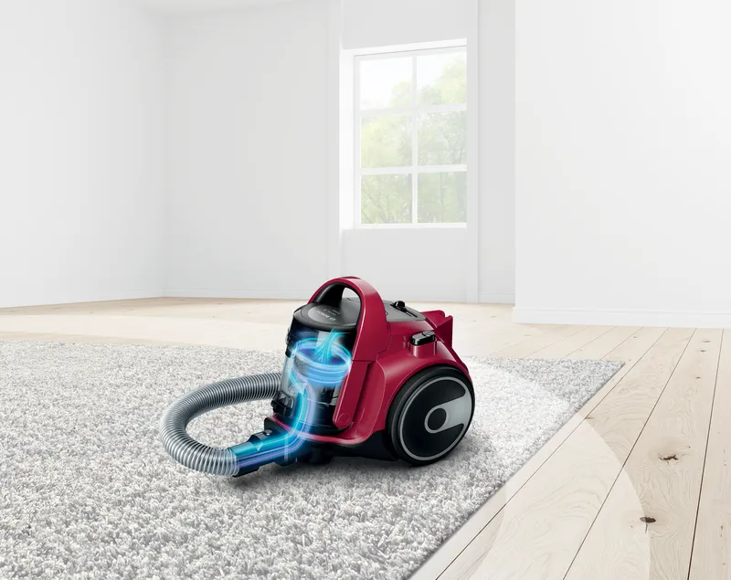 Công nghệ lốc xoáy Power AirCycle trên máy hút bụi Bosch giúp tăng hiệu quả làm sạch