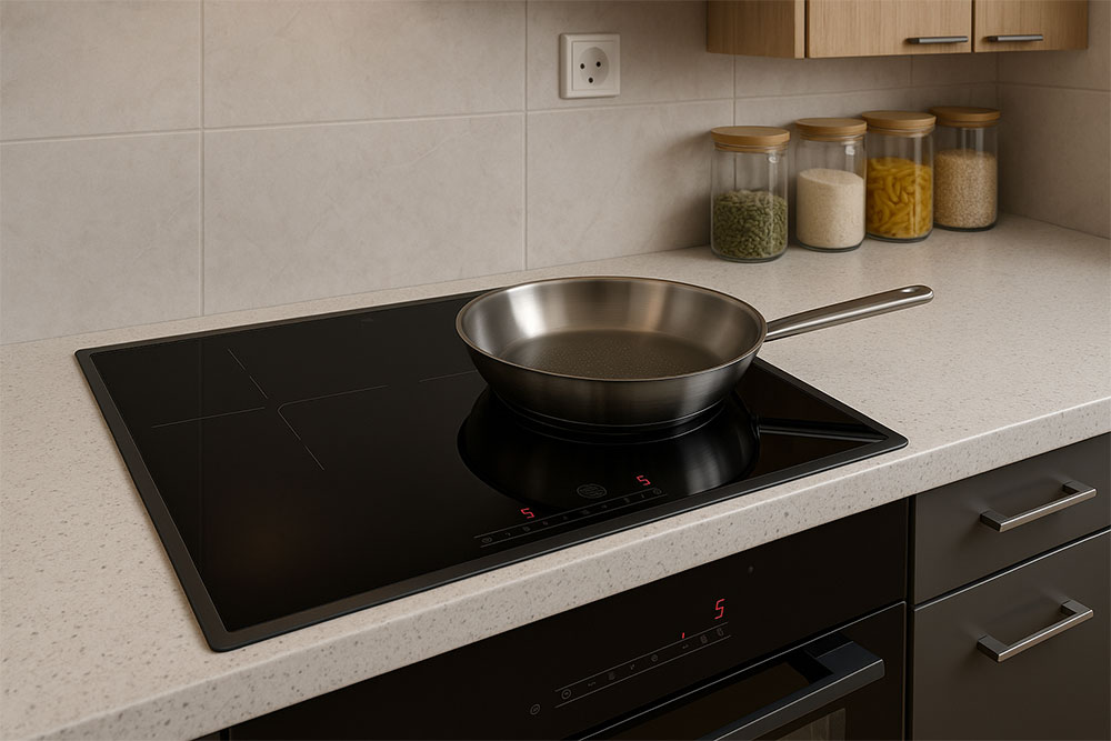 Tính năng tự động nhận diện nồi chảo giúp an toàn và tiết kiệm Tính năng tự động nhận diện nồi chảo giúp an toàn và tiết kiệm