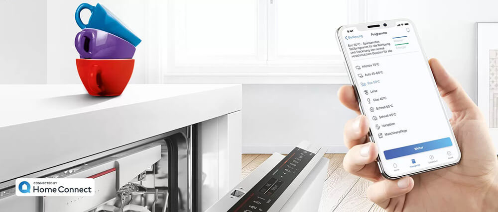 Điều khiển máy rửa chén Bosch qua ứng dụng Home Connect Điều khiển máy rửa chén Bosch qua ứng dụng Home Connect