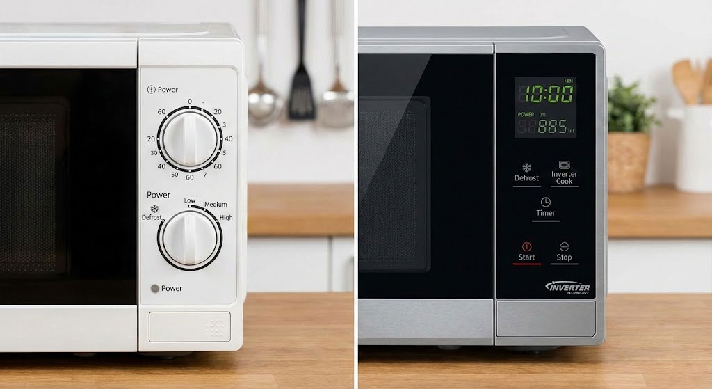 Bảng điều khiển lò vi sóng bằng cơ và inverter Bảng điều khiển lò vi sóng bằng cơ và inverter