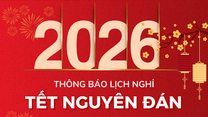 Thông báo nghỉ tết dương lịch 2026